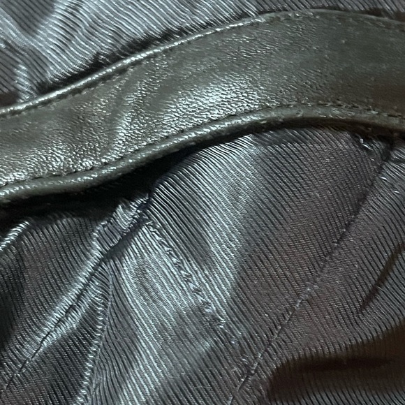 Kenneth Cole Black Leather Jacket for Men Sz M Zip Up with Pockets - Picture 8 of 12